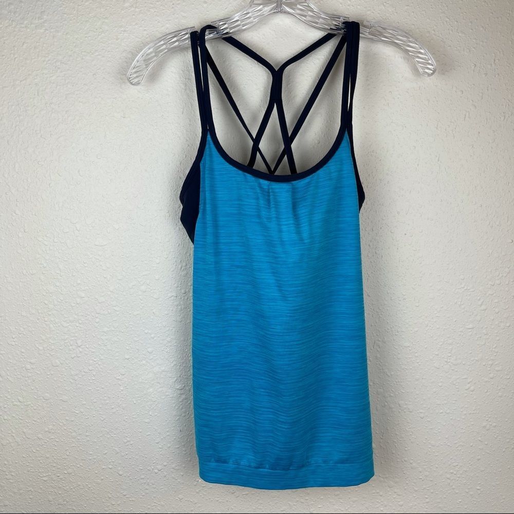 Athleta Shadow Stripe Energize Tank Size Small